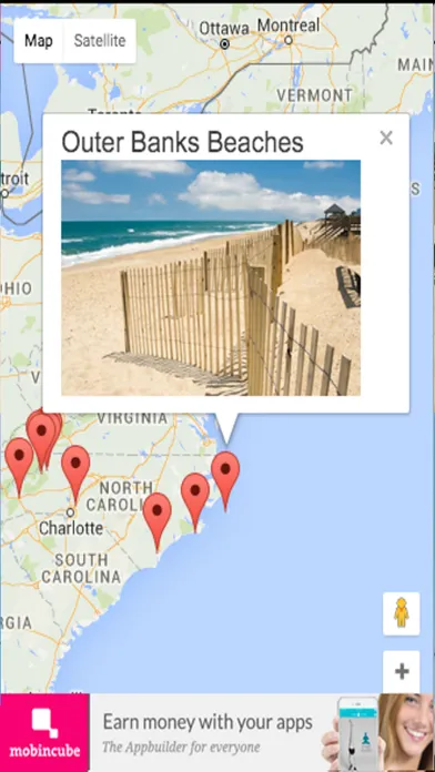 Capturas de tela do North Carolina Tourist Guide