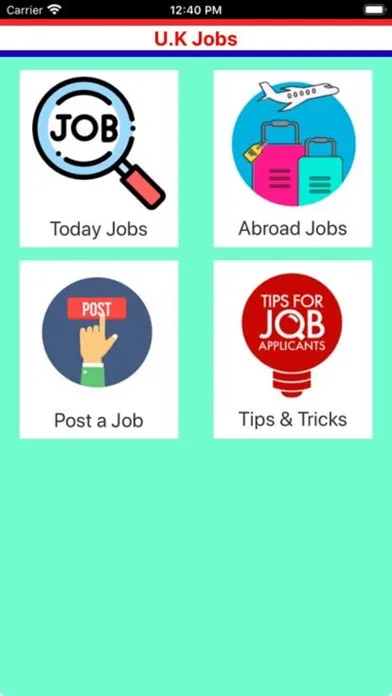 Ảnh chụp màn hình của Jobs UK