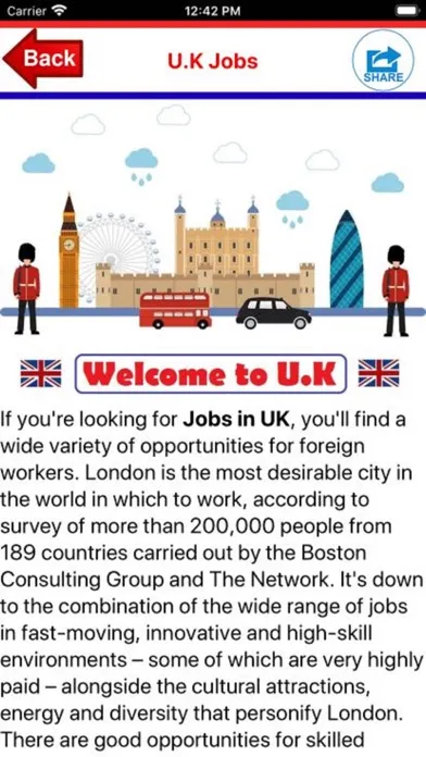 Ảnh chụp màn hình của Jobs UK