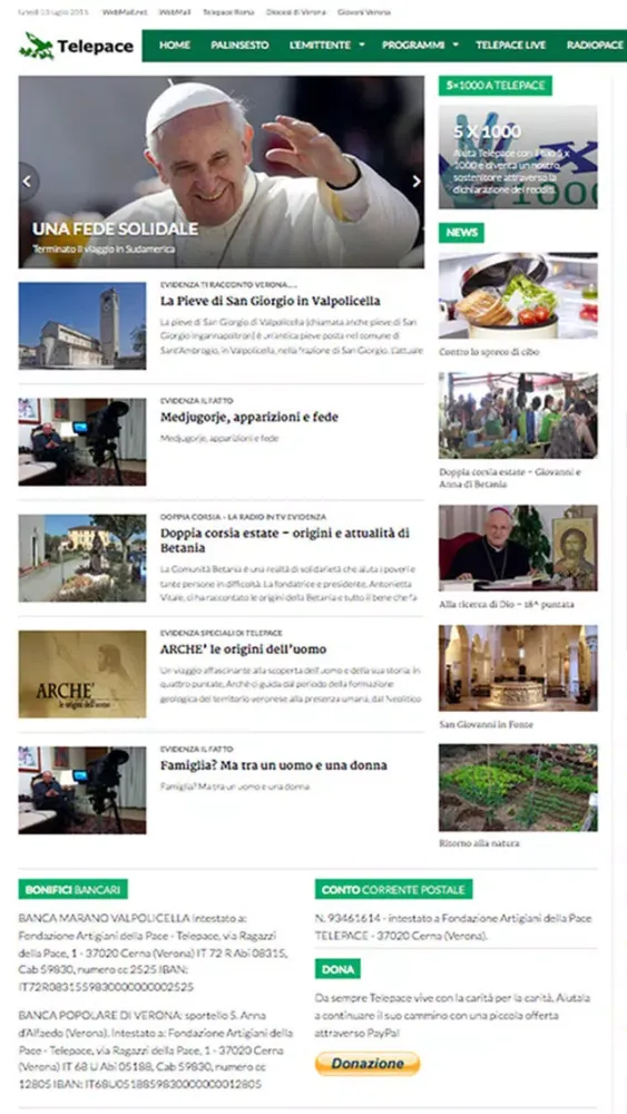 Tangkapan skrin Telepace Verona