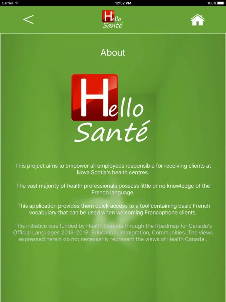صور Hello Santé - Nova Scotia’s health centres iPad 