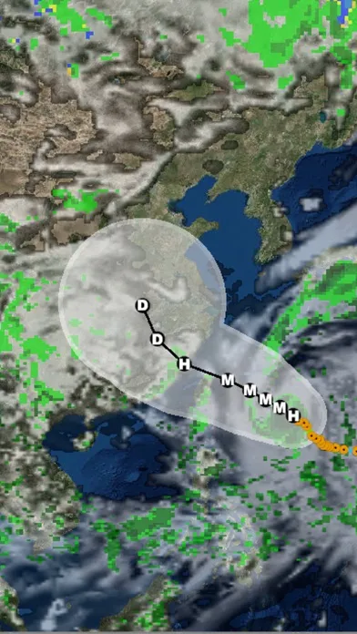 Captures d'écran de Pacific Hurricane Tracker