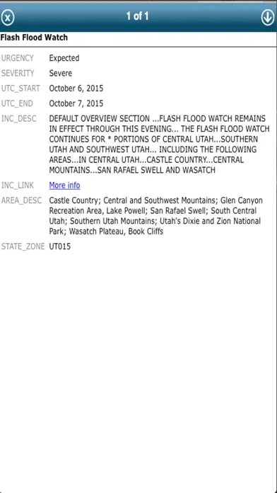 Aviation Weather Doppler Radar Screenshots