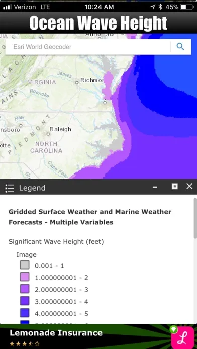 Capturas de tela do Surf Buddy Wave Height