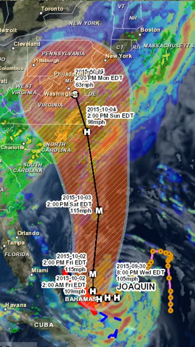 Screenshot di Pacific Typhoon Tracker