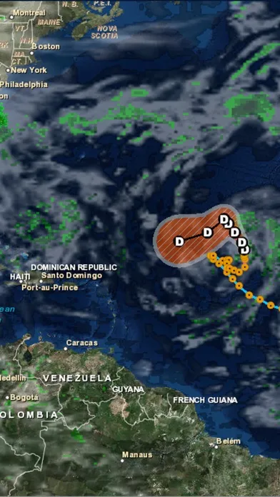 Capturas de pantalla de Atlantic Hurricane Tracker