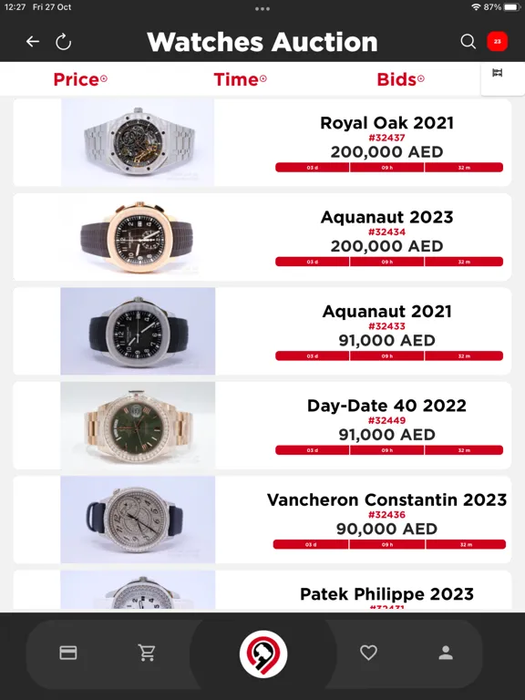Online Auction iPad 应用截图