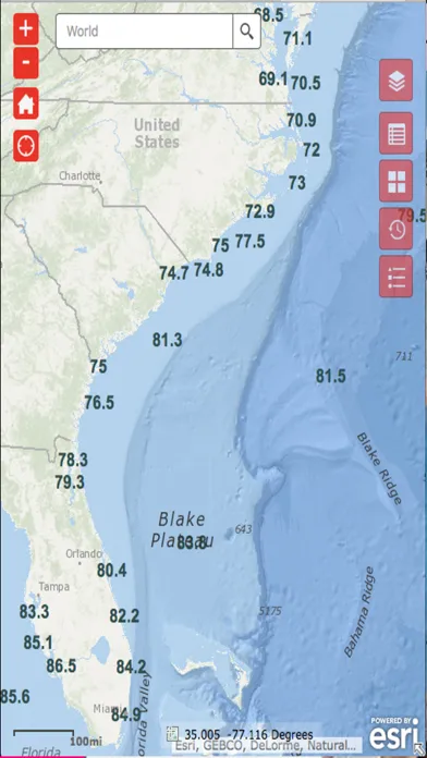 Capturas de tela do Ocean Water Temperatures