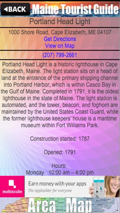 Maine Tourist Guide Screenshots