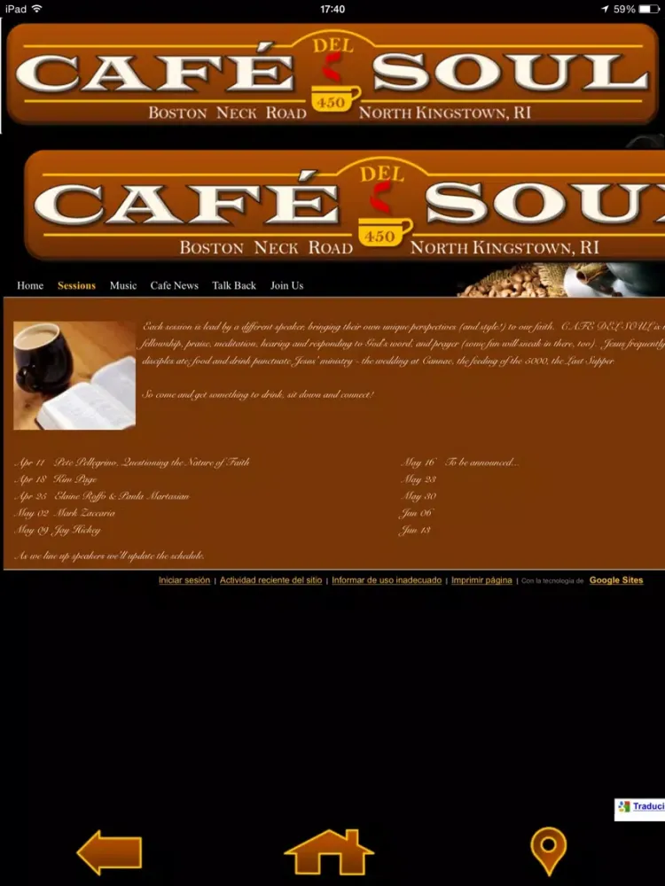Cafe del Soul - Coffee house-style iPad  Screenshots