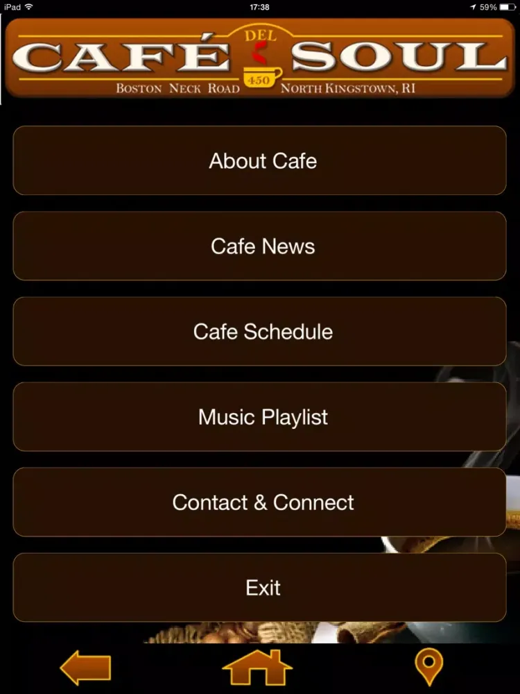 Cafe del Soul - Coffee house-style iPad  Screenshots