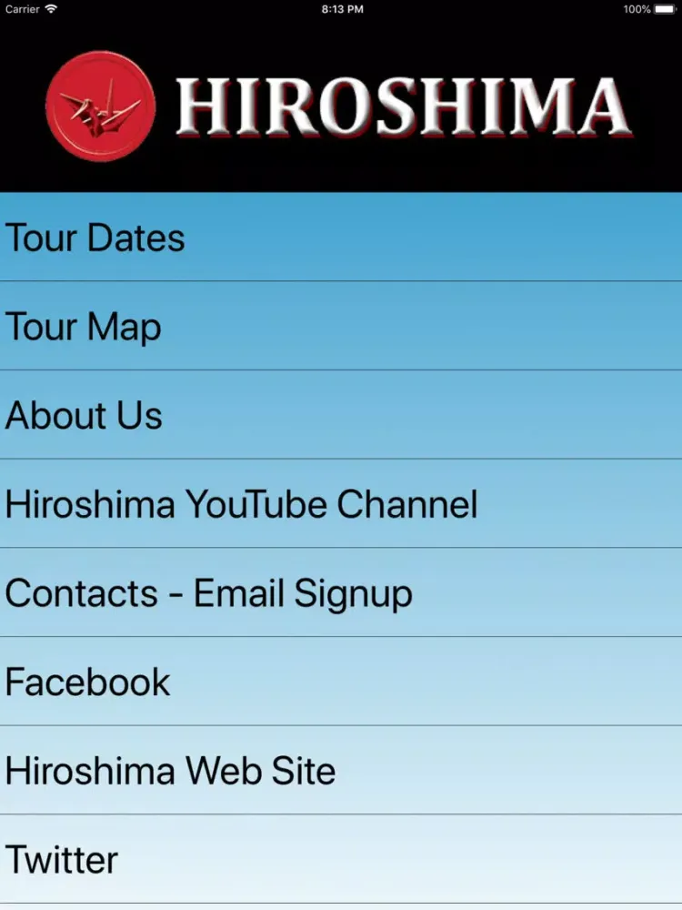 Hiroshima Music iPad  Screenshots