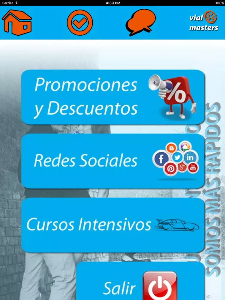 Test Autoescuela VM iPad  Screenshots