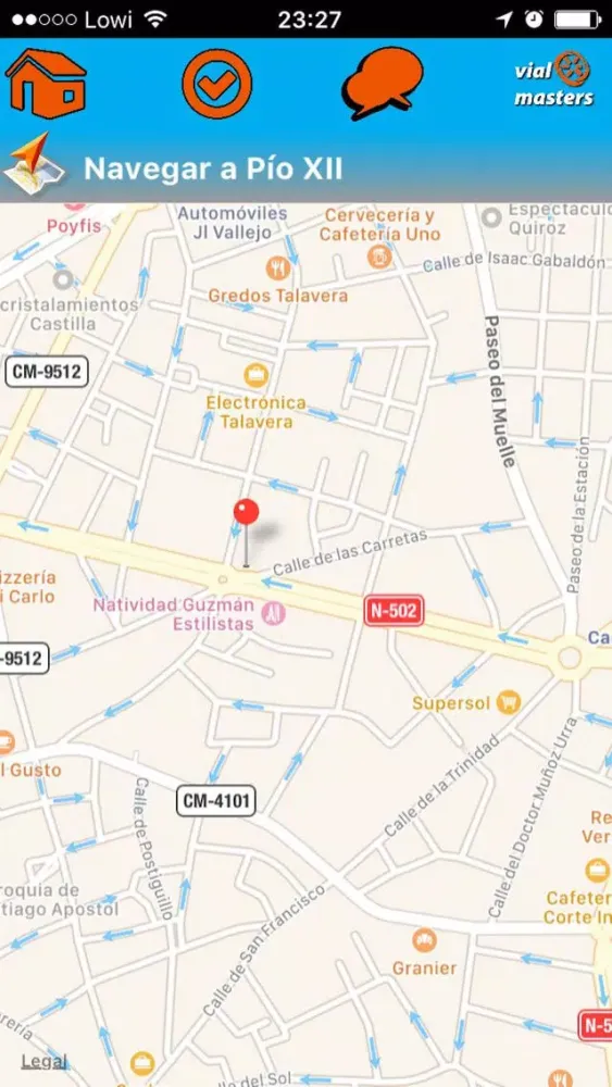 Test Autoescuela VM Screenshots