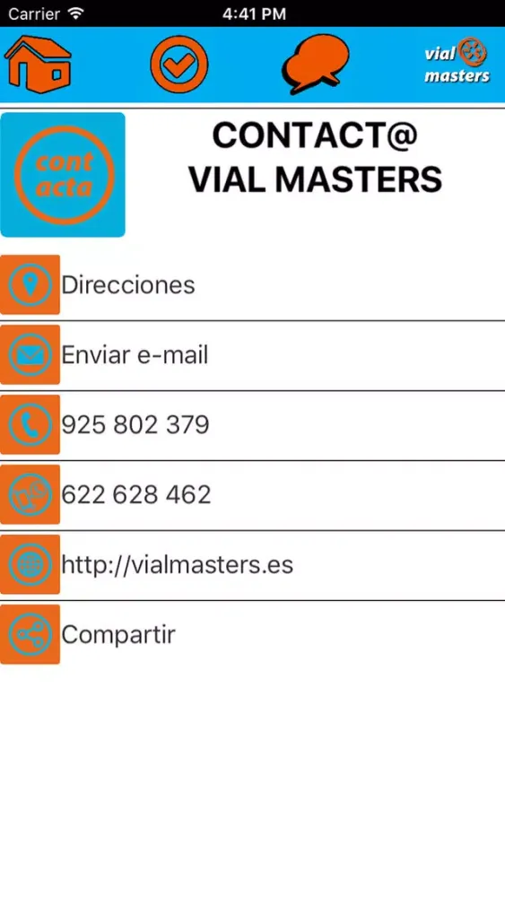 Test Autoescuela VM Screenshots