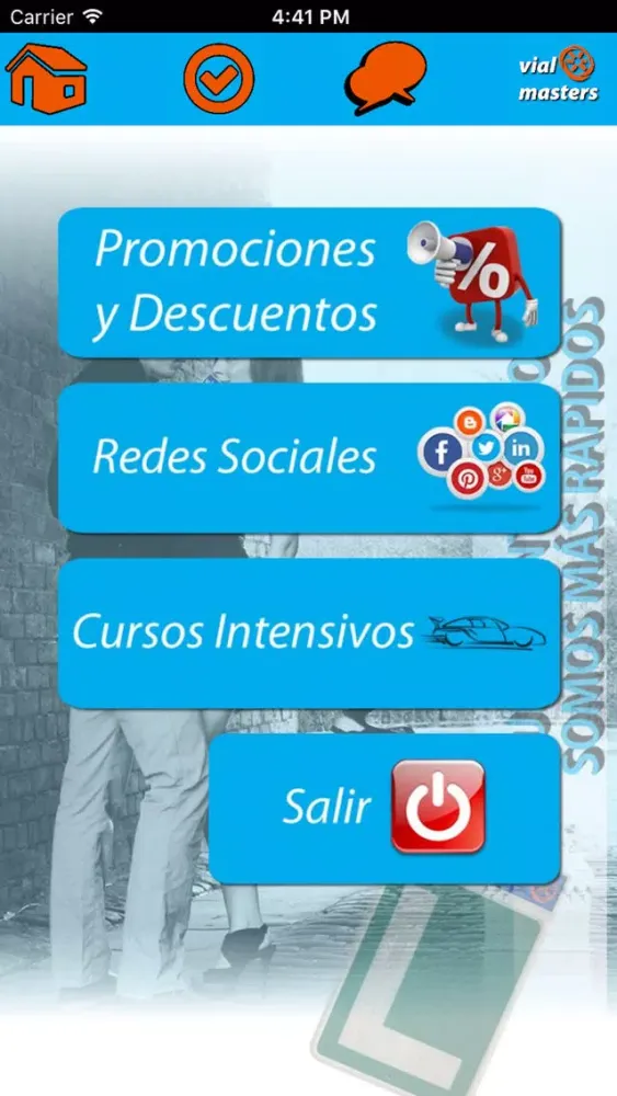 Test Autoescuela VM Screenshots