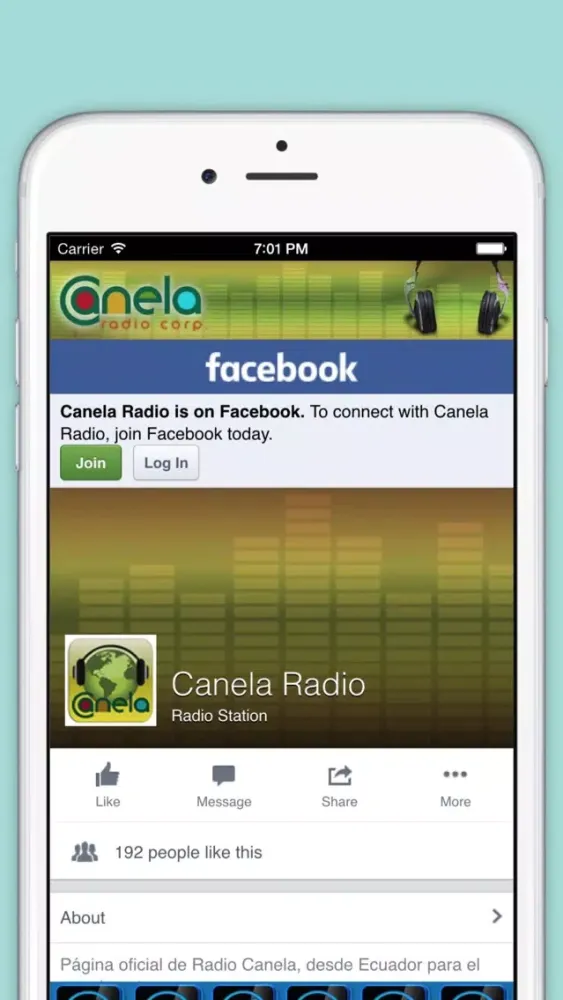 Captures d'écran de Radio Canela