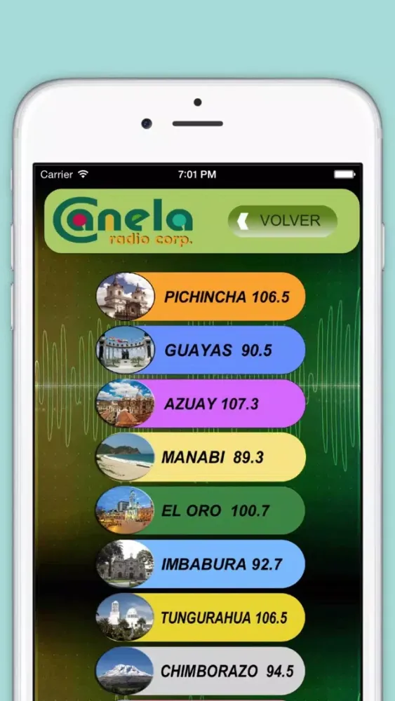 Captures d'écran de Radio Canela