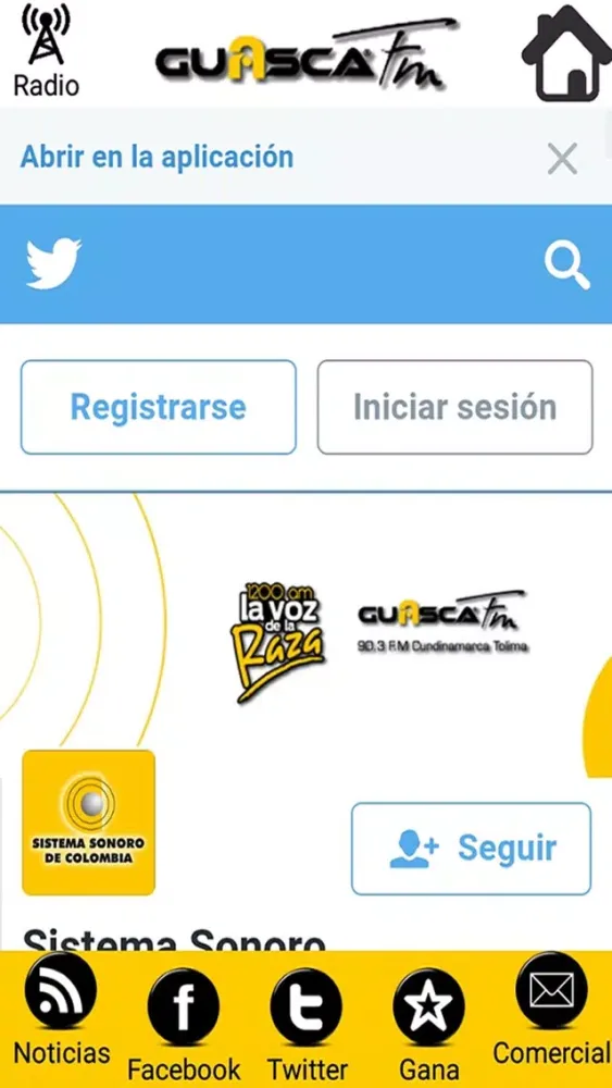 Guasca FM سکرین شاٹس