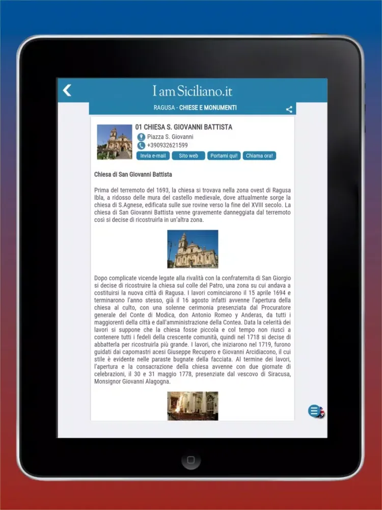 Capturas de tela do I Am Siciliano iPad 