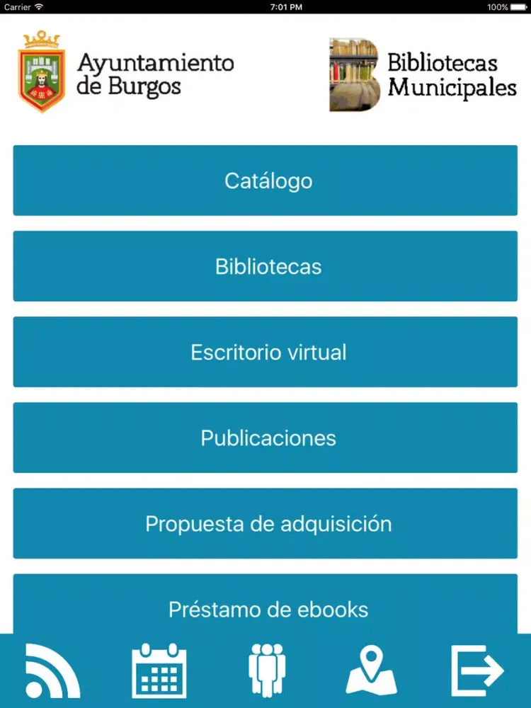 Biblioteca Municipal de Burgos iPad  स्क्रीनशॉट