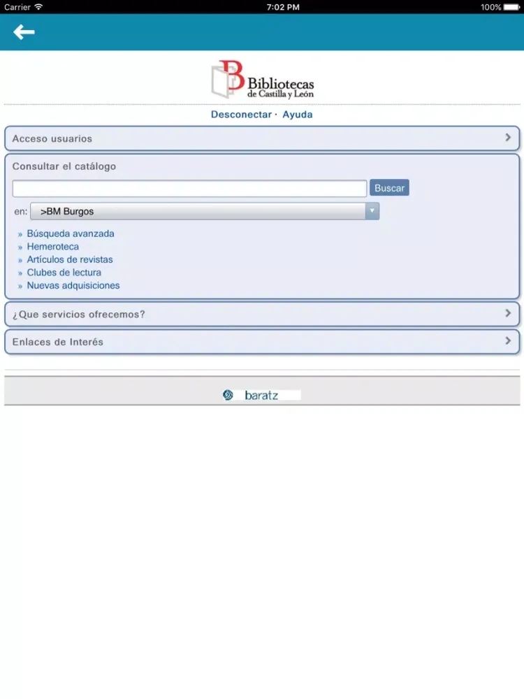 Biblioteca Municipal de Burgos iPad  स्क्रीनशॉट