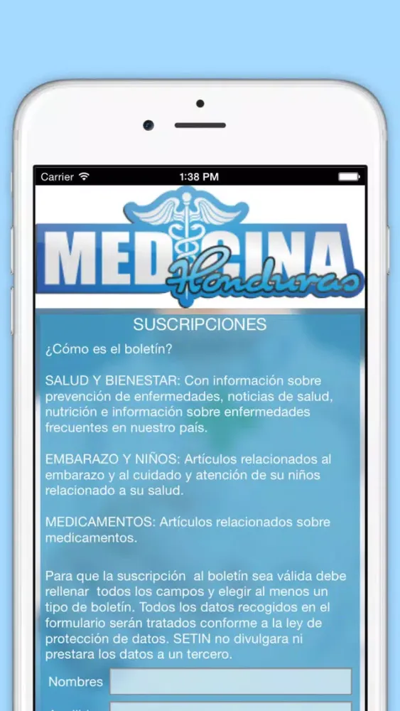 Captures d'écran de Medicina Honduras