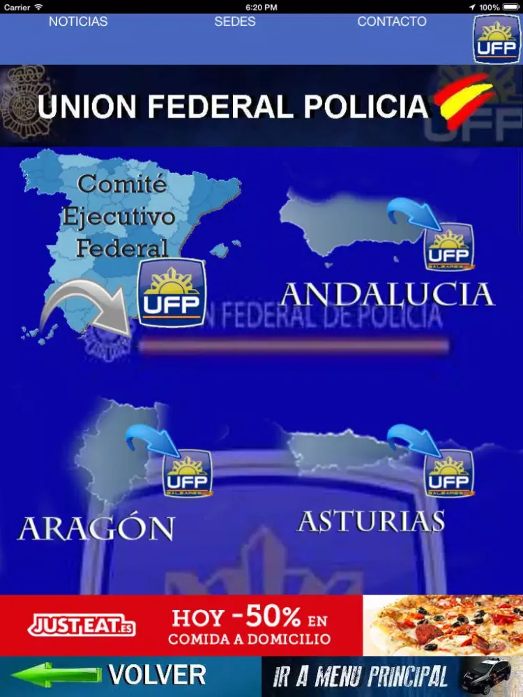 Captures d'écran de UFP - Union Federal de Policía a nivel nacional iPad 