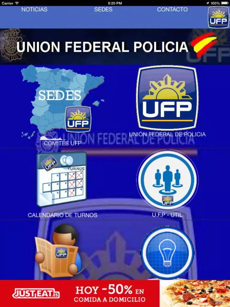 Captures d'écran de UFP - Union Federal de Policía a nivel nacional iPad 