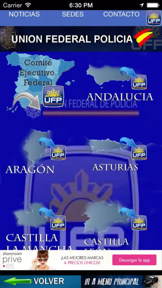 Captures d'écran de UFP - Union Federal de Policía a nivel nacional
