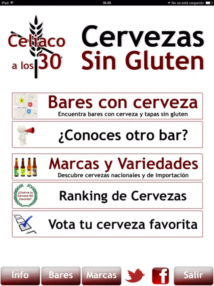 Cervezas Sin Gluten iPad 应用截图