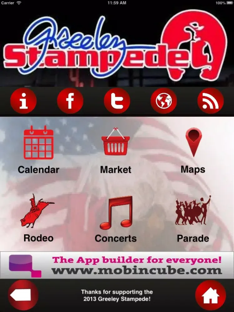 ภาพหน้าจอของ Greeley Stampede iPad 
