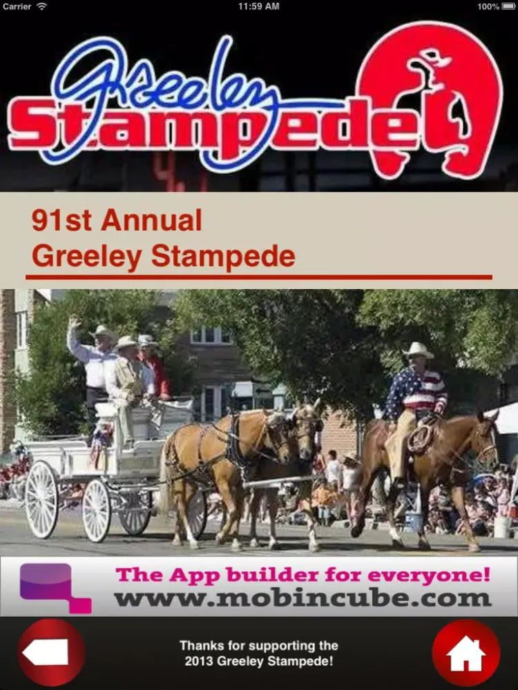 ภาพหน้าจอของ Greeley Stampede iPad 