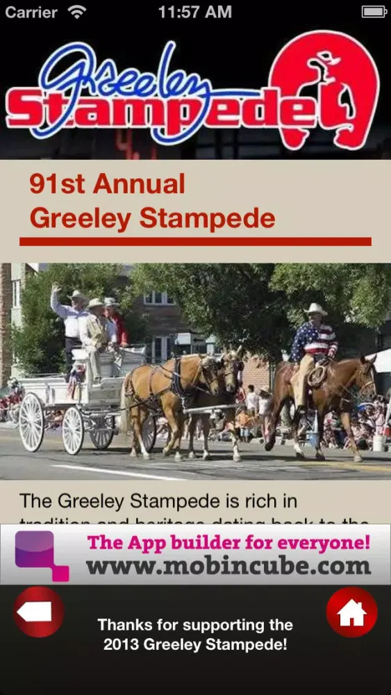 ภาพหน้าจอของ Greeley Stampede