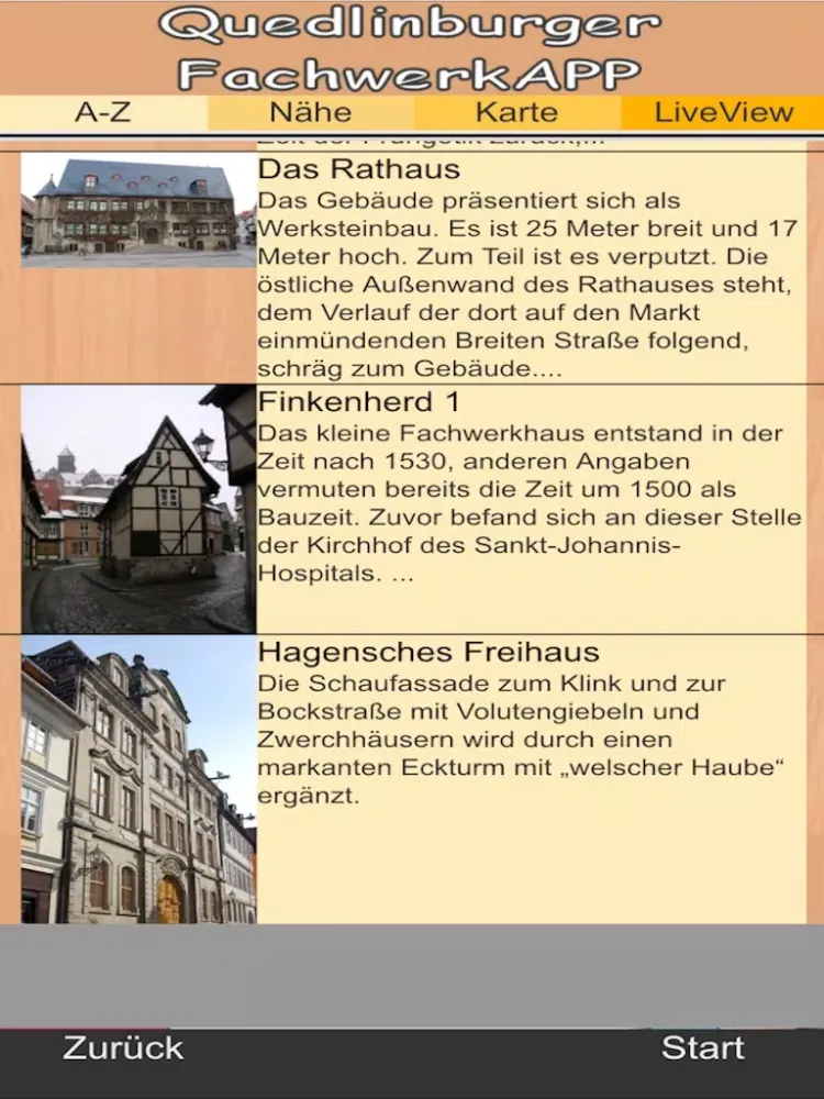 Quedlinburger FachwerkAPP - Das Welterbe City-Guide iPad  স্ক্রিনশট