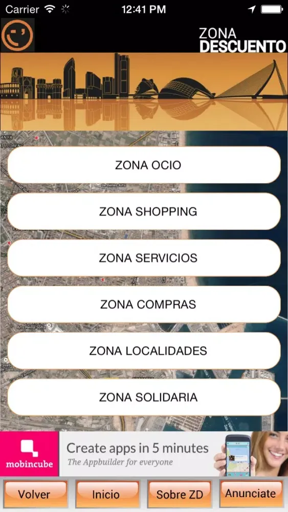 Tangkapan skrin Zona Descuento Valencia - descubre los mejores planes