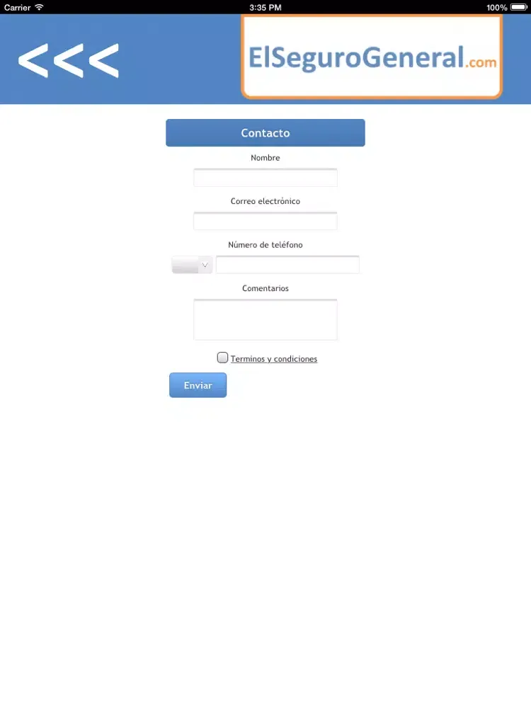 ElSeguroGeneral.com iPad  Screenshots