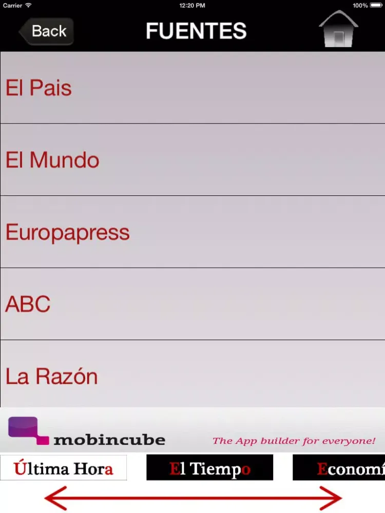 Zrzuty ekranu Prensa Express iPad 
