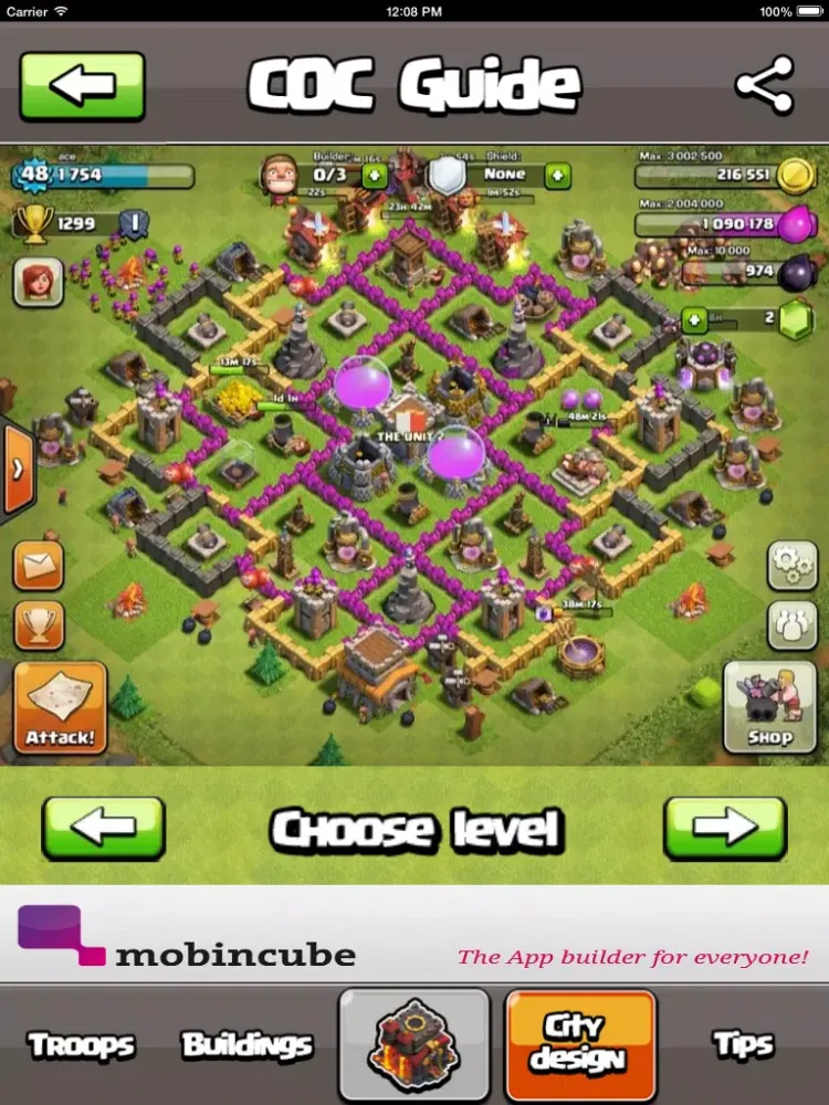Tangkapan layar Guide for COC Edition - Tips,Tactics & Strategies with Troops and Resources calculator iPad 