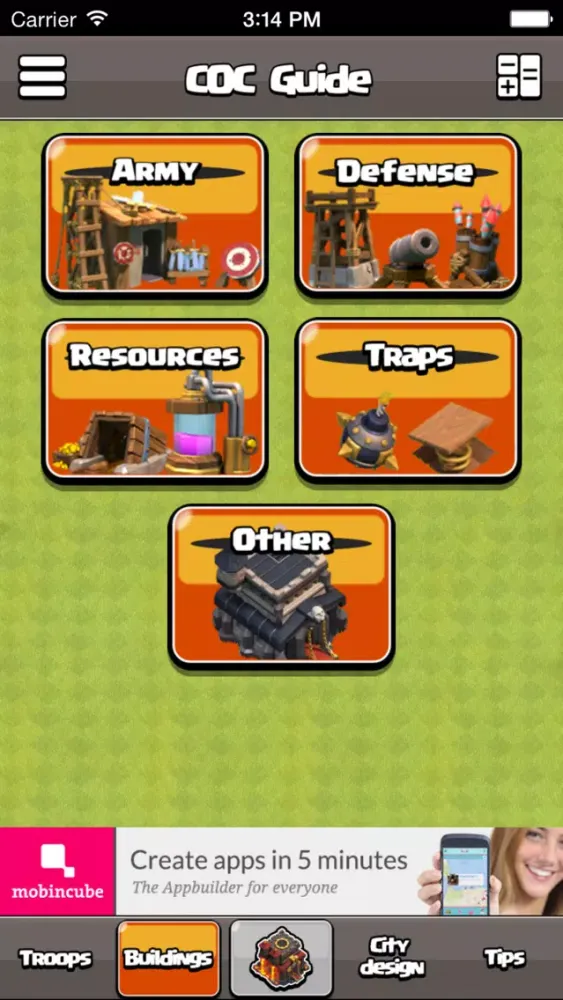Tangkapan layar Guide for COC Edition - Tips,Tactics & Strategies with Troops and Resources calculator