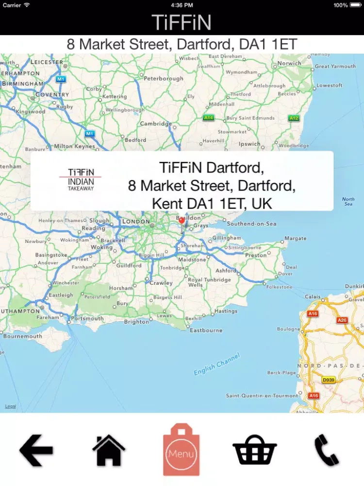 Скриншоты TiFFiN Dartford - Indian Takeaway UK iPad 