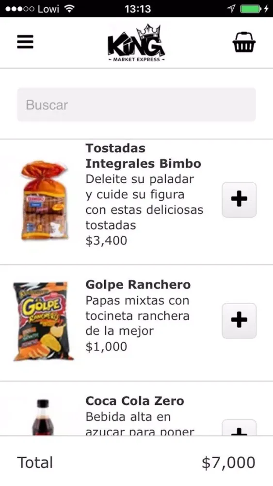 Capturas de pantalla de King Market Express