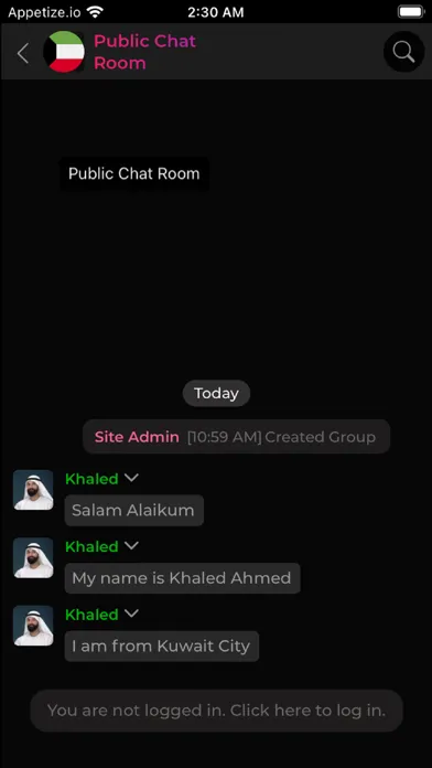 Kuwait Chat Room应用截图