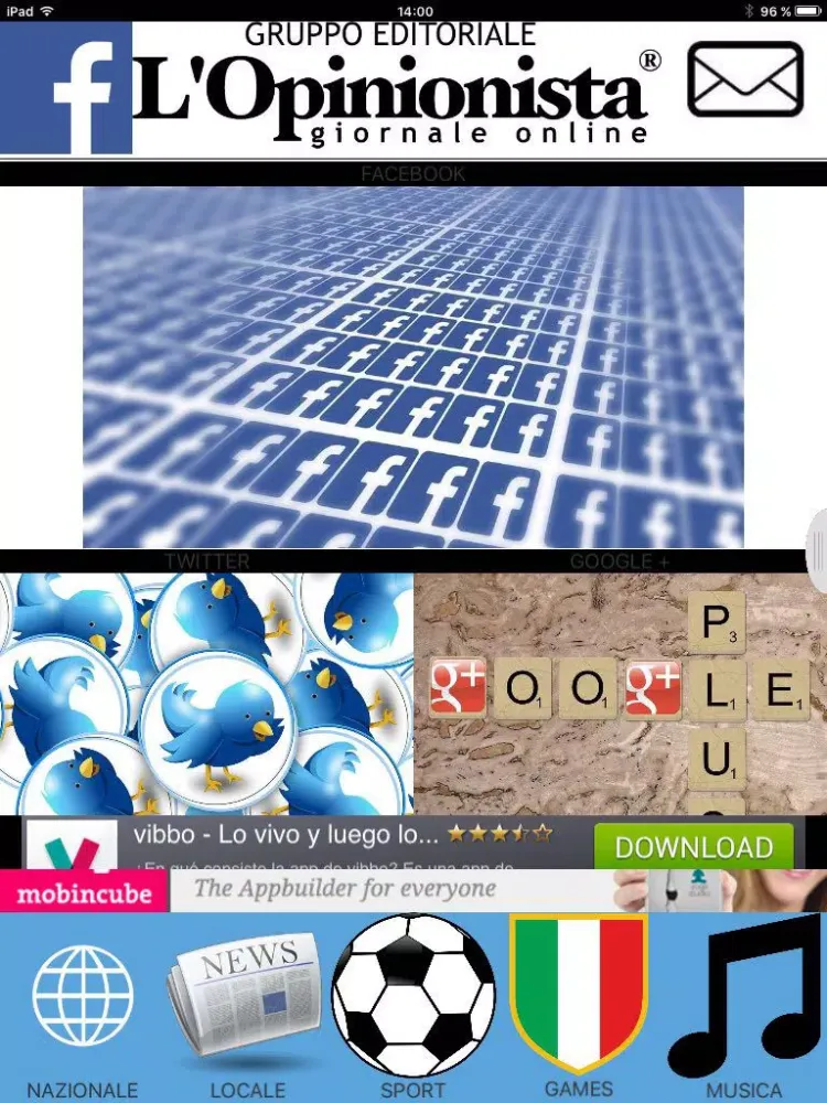 Capturas de pantalla de L'Opinionista Giornale Online - Notizie Italia iPad 