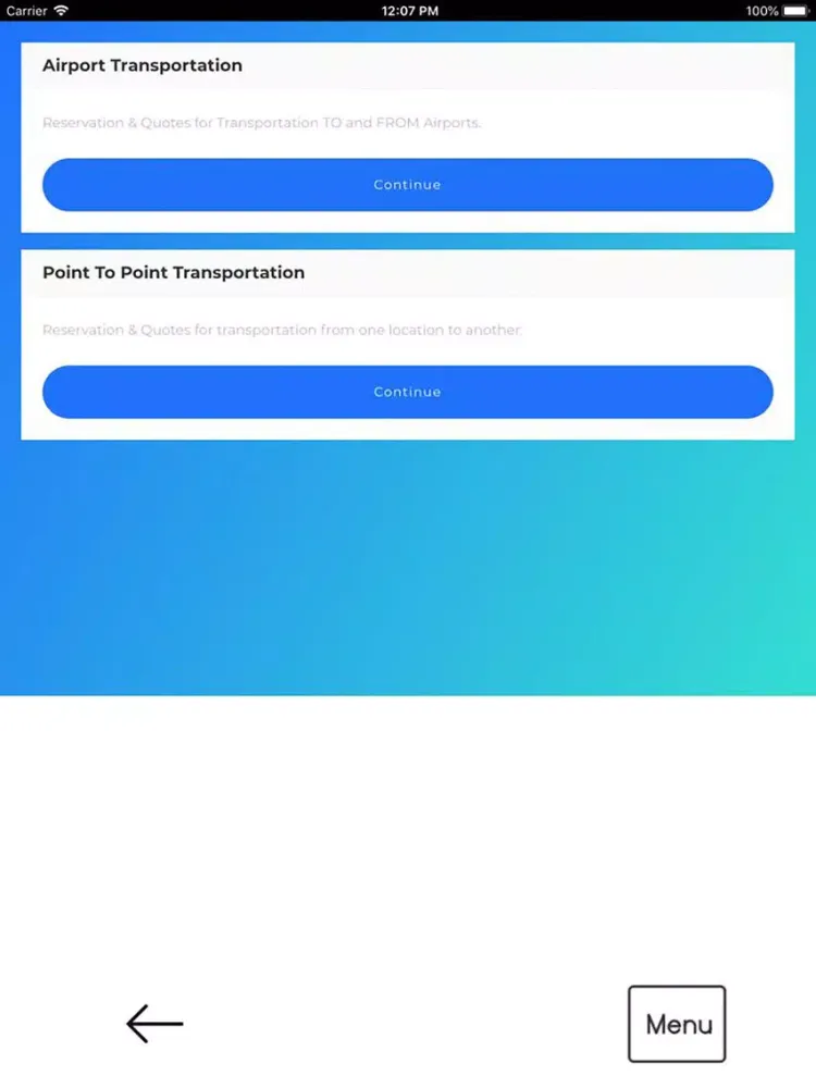 Zrzuty ekranu Matrix Express iPad 