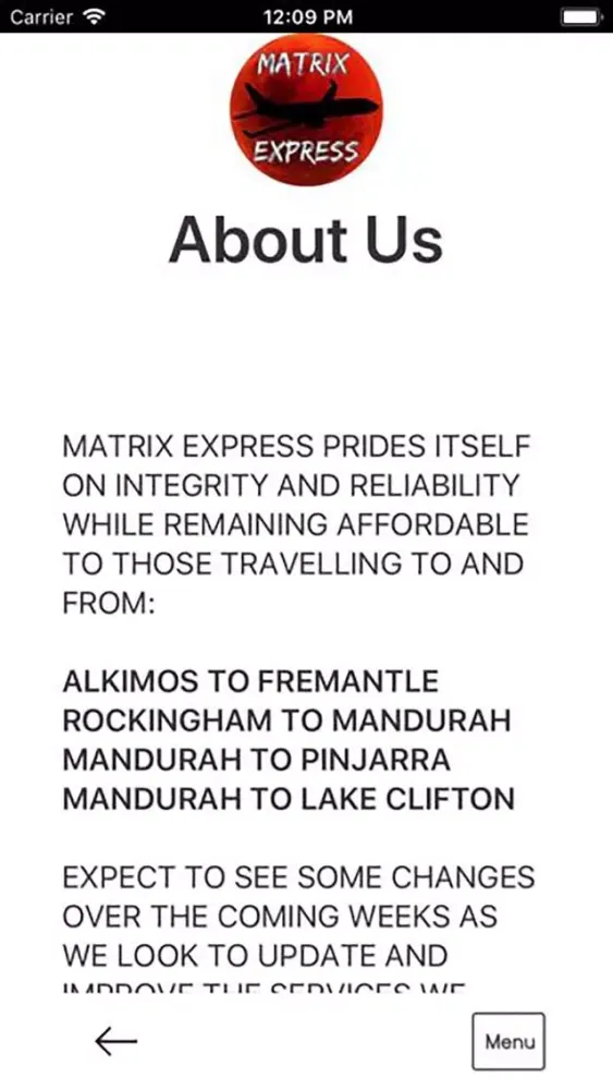 Zrzuty ekranu Matrix Express
