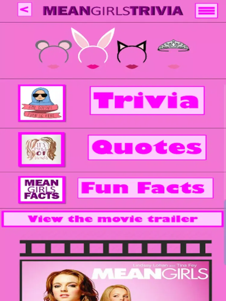 Captures d'écran de Mean Girls Trivia iPad 