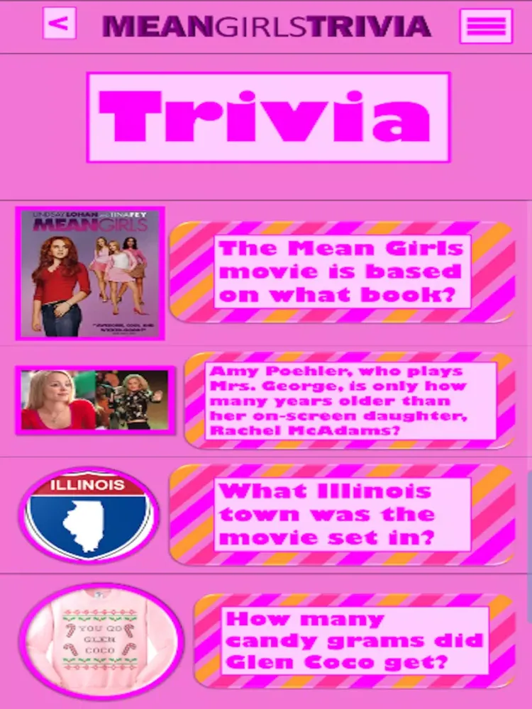Captures d'écran de Mean Girls Trivia iPad 