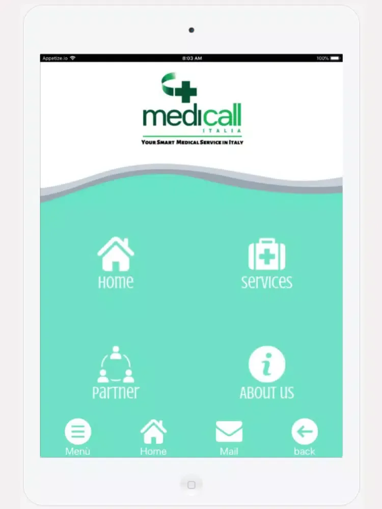 Medi-Call Italy iPad  स्क्रीनशॉट