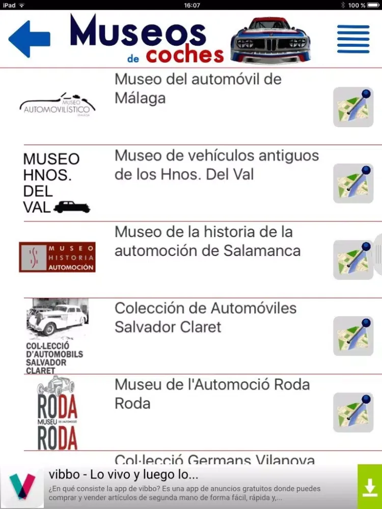 Скриншоты Museos de coches iPad 